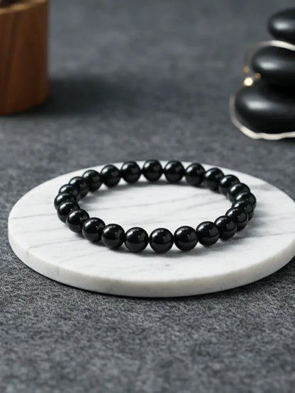Black Tourmaline Bracelet - realstoneindia