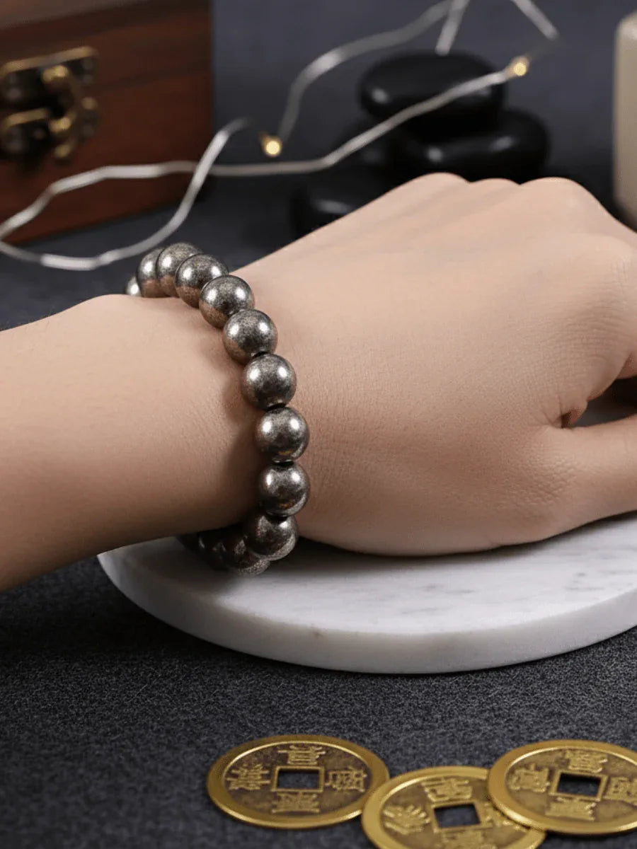 PYRITE BRACLET - realstoneindia