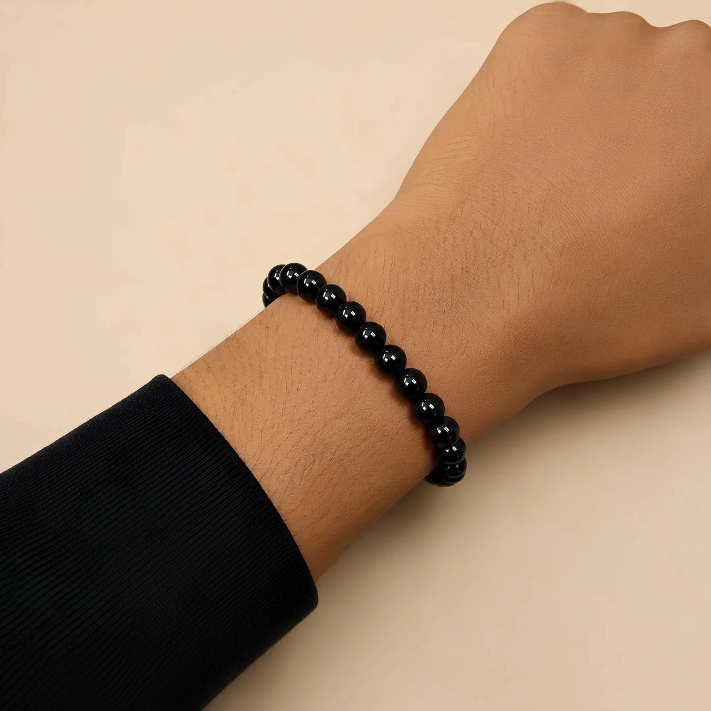 REAL Black Tourmaline Bracelet - realstoneindia