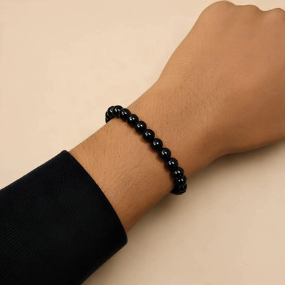 REAL Black Tourmaline Bracelet - realstoneindia