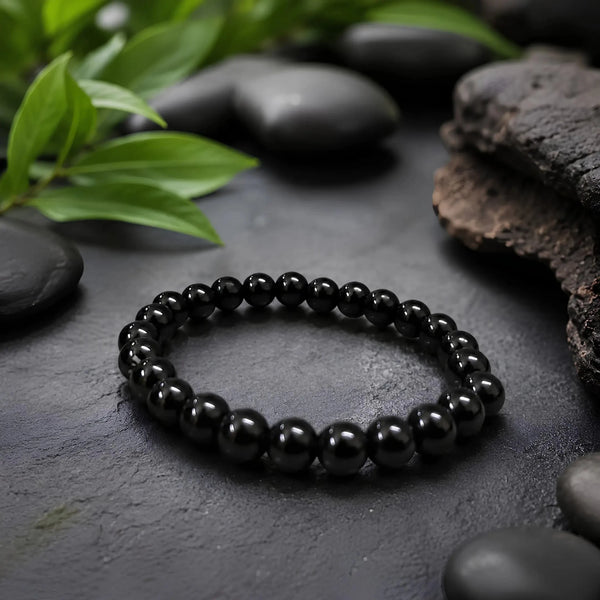 REAL Black Tourmaline Bracelet - realstoneindia