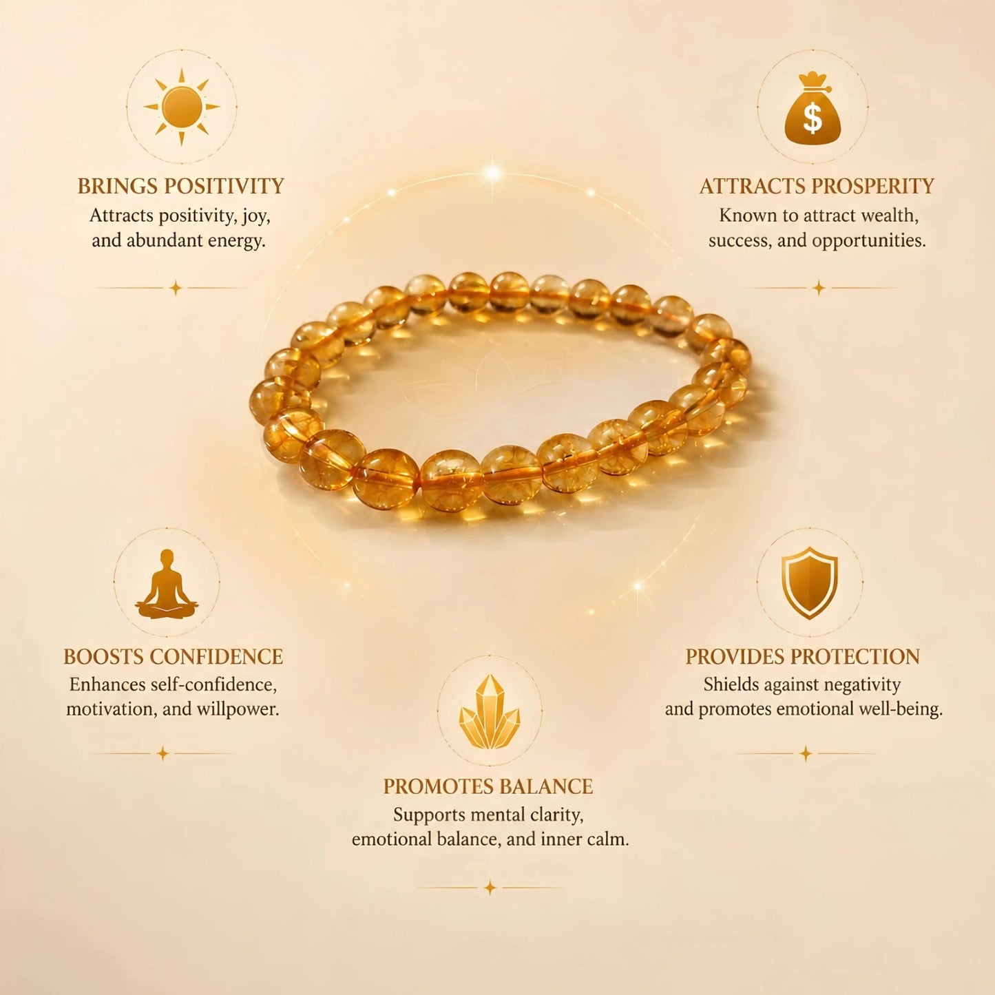 REAL CITRINE BRACELET - realstoneindia