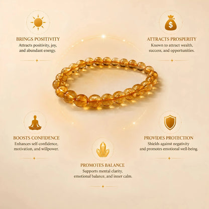 REAL CITRINE BRACELET - realstoneindia