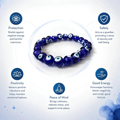 REAL EVIL EYE BRACELET - realstoneindia