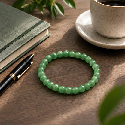 REAL GREEN AVENTURINE BRACELET - realstoneindia