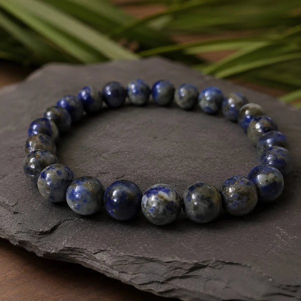 REAL LAPIS LAZULI BRACLET - realstoneindia