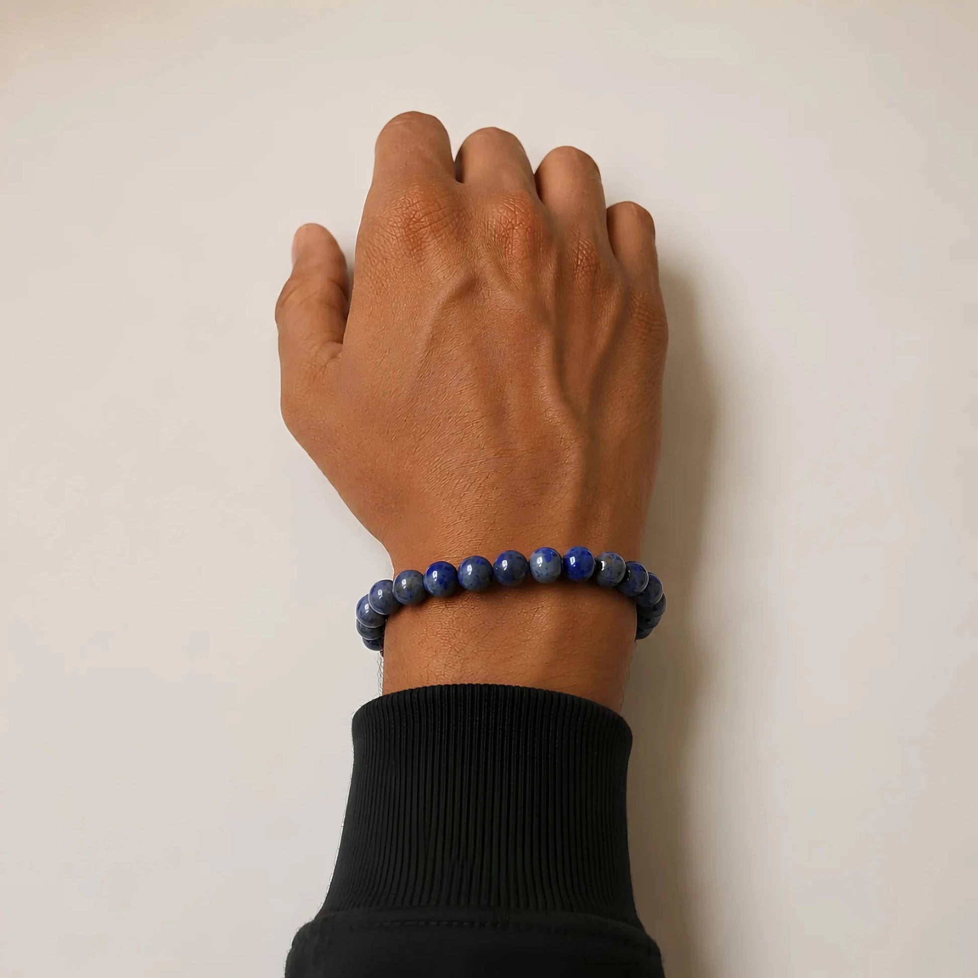 REAL LAPIS LAZULI BRACLET - realstoneindia