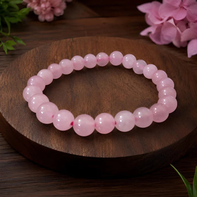 REAL ROSE QUARTZ BRACELET (LOVE)