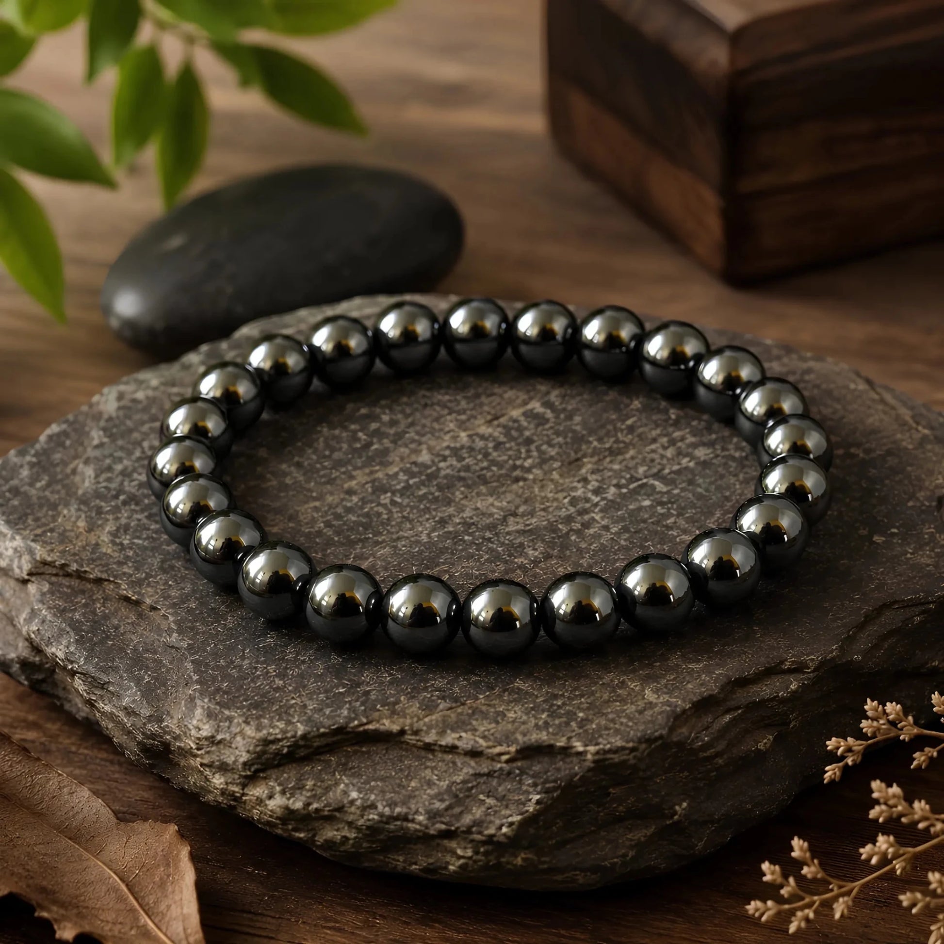 REAL SILVER HAEMATITE BRACELET - realstoneindia